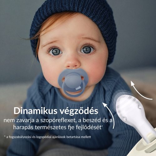 LOVI Dinamikus szilikon cumi PRIME 0-6hó 1db -Baby Blue