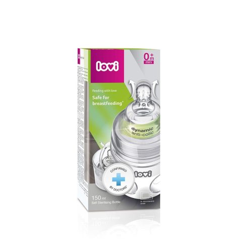 Lovi SuperVent önsterilizáló cumisüveg 150 ml (0h+)