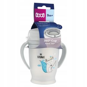 LOVI 360° itatópohár INDIAN SUMMER 9hó+ 250ml-Kék