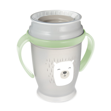 LOVI 360° itatópohár BUDDY BEAR 9hó+ 250ml-Barna