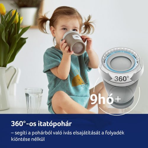 LOVI 360° itatópohár BUDDY BEAR 9hó+ 250ml-Barna