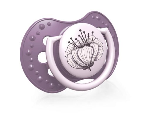 Lovi Dinamikus nyugtató cumi 2db (6-18 hónap) Botanic - Rózsaszín