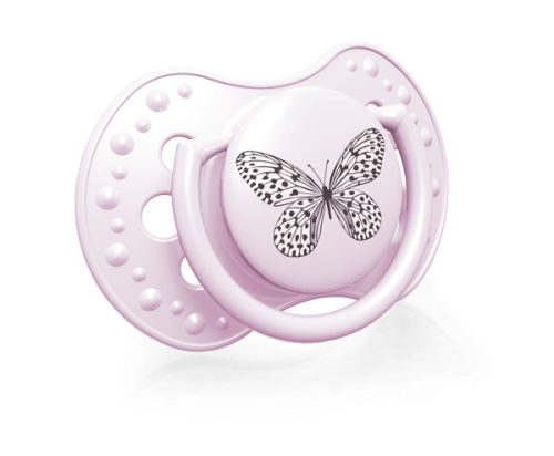 Lovi Dinamikus nyugtató cumi 2db (6-18 hónap) Botanic - Rózsaszín