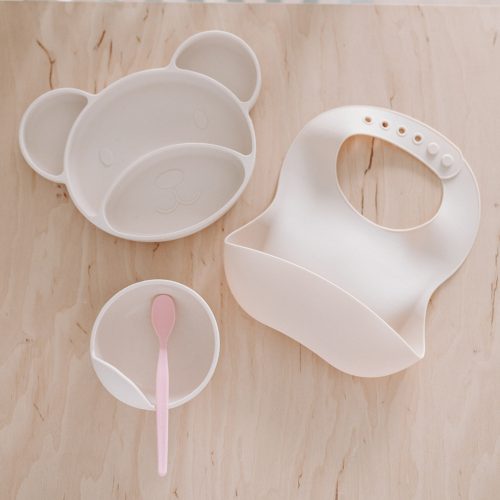 Canpol babies Szilikon előke zsebbel -krém