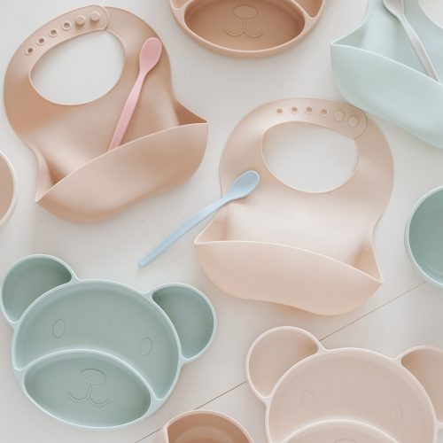 Canpol babies Szilikon előke zsebbel -krém