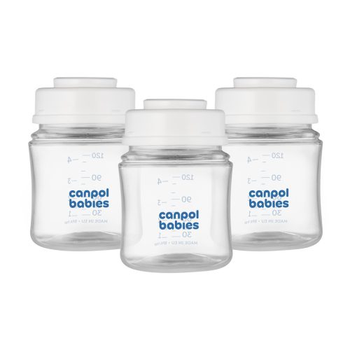 Canpol babies Anyatej tároló palack szett 3x120ml