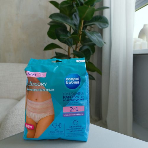 Canpol babies 2az1ben szülés utáni pelenka S/M 5db