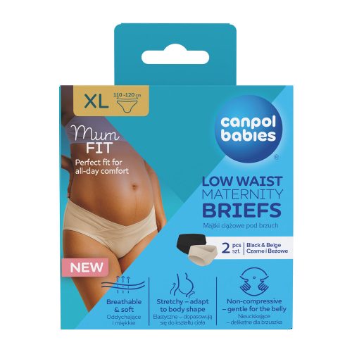 Canpol babies MumFIT alacsony derekú kismama bugyi XL 2 db