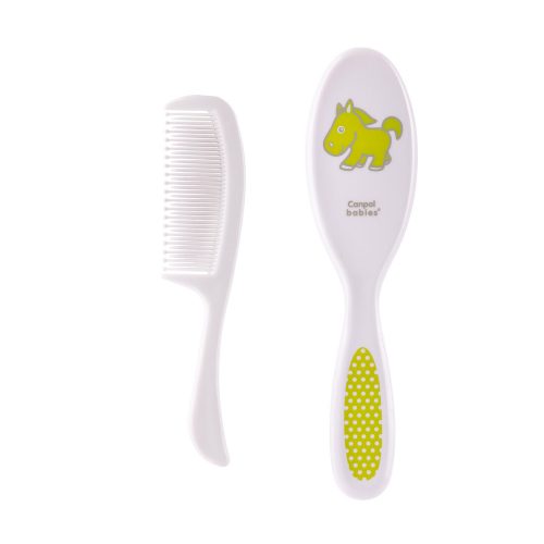 Canpol babies fésű és hajkefe-Green