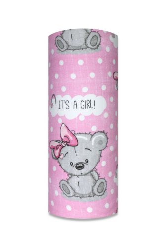 Színes mintás textil pelenka 70x80 cm-Medvelány