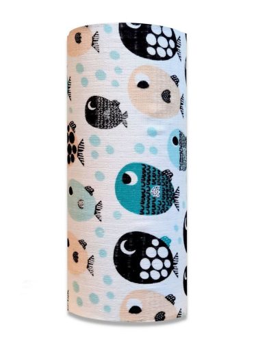 Színes mintás textil pelenka 70x80 cm-Halacska