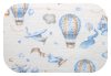 Színes mintás textil pelenka 70x80 cm-Kék repülőtér
