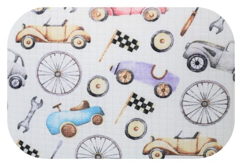 Színes mintás textil pelenka 70x80 cm-Autószervíz