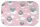 Színes mintás textil pelenka 70x80 cm- Rózsaszín elefánt kalapban 