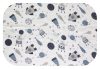 Színes mintás textil pelenka 70x80 cm- Szürke űr