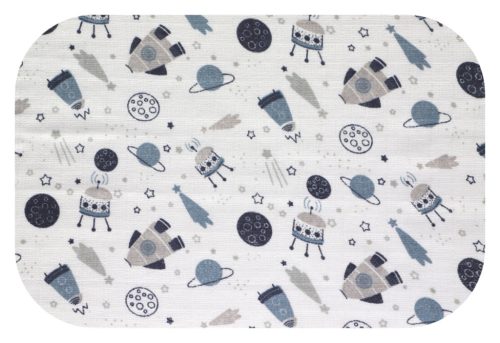 Színes mintás textil pelenka 70x80 cm- Szürke űr