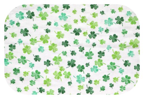 Színes mintás textil pelenka 70x80 cm- Zöld lóhere