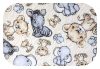 Színes mintás textil pelenka 70x80 cm-Krém szafari