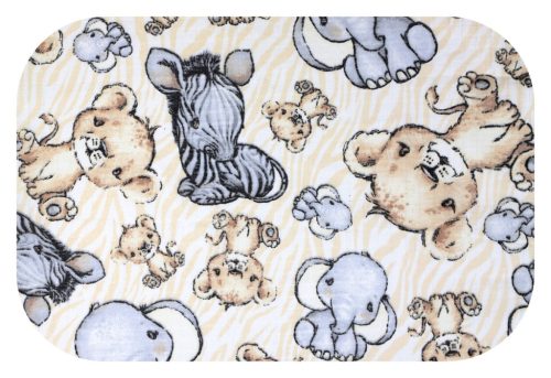 Színes mintás textil pelenka 70x80 cm-Krém szafari