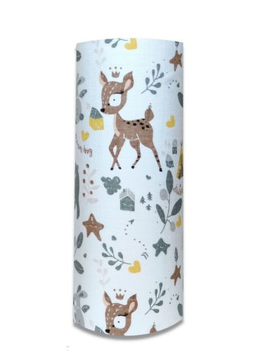 Színes mintás textil pelenka 70x80 cm-Barna állatok