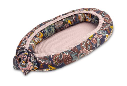 Sensillo waffle babafészek 80x45 cm-Dusty Pink