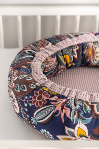 Sensillo waffle babafészek 80x45 cm-Dusty Pink