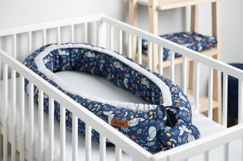 Sensillo waffle babafészek 80x45 cm-Blue