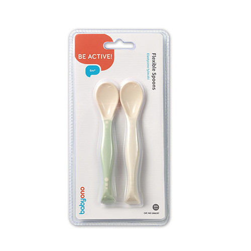 BabyOno etetőkanál puha flexibilis-Zöld