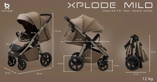 Future Design Xplode Mild sport babakocsi-Calm Beige