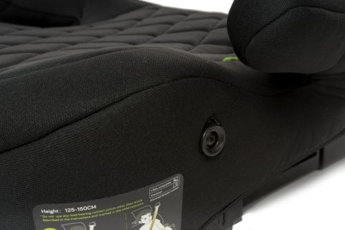 4BABY HI-Fix Cup i-Size (125-150 cm) autós ülésmagasító-Black