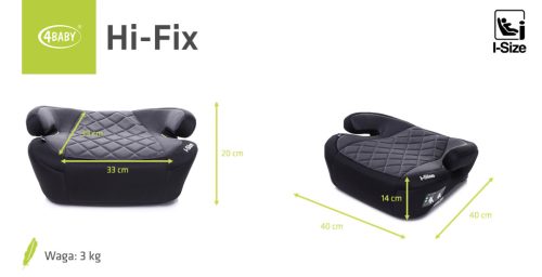 4BABY HI-FIX I-Size ülésmagasító - Grafit