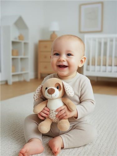 Baby Mix plüss játék Kutya-Barna