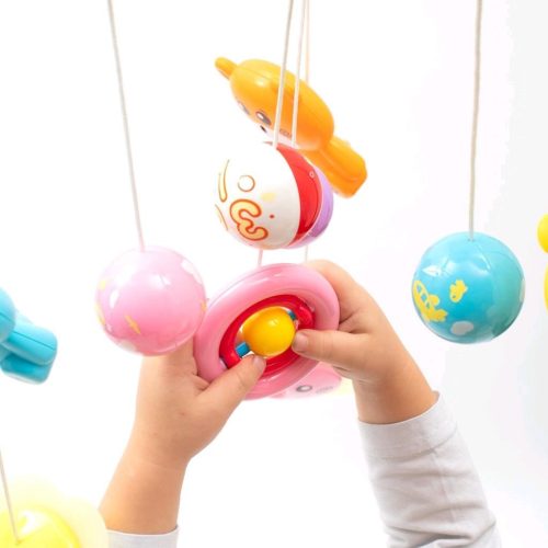 Baby Mix zenélő forgó  éjszakai fénnyel-Szürke