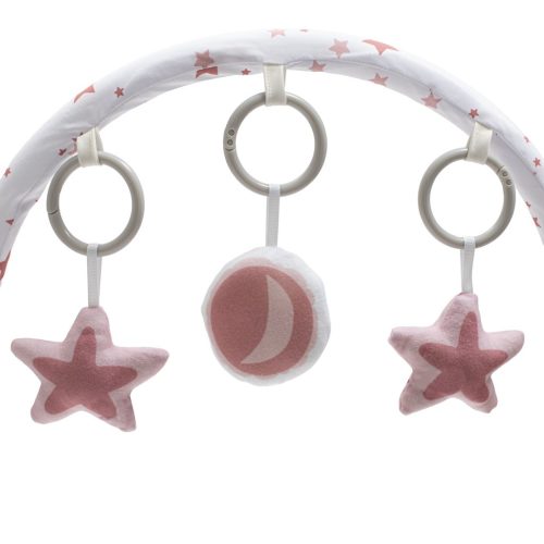 Baby Mix Hintáztatható Rezgő Pihenőszék-Rózsaszín csillagok