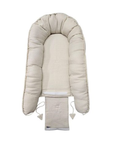 Vaganza babafészek waffle 85x60 cm- Ecrü