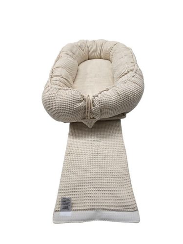 Vaganza babafészek waffle 85x60 cm- Ecrü