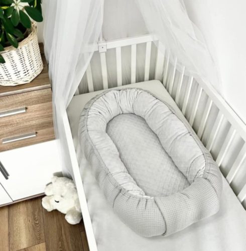 Vaganza babafészek waffle/wellsoft 85x60 cm- Szürke